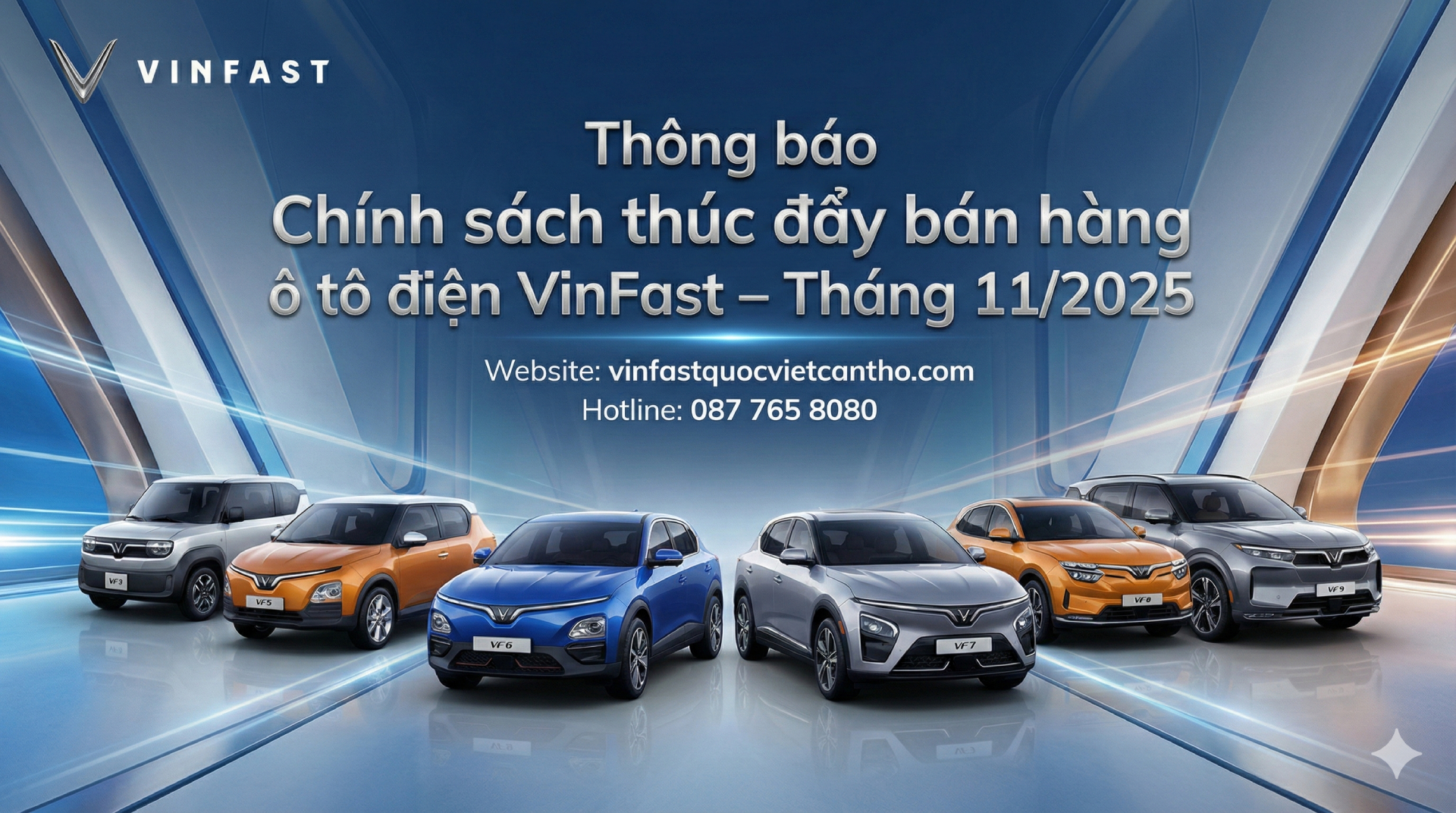 Thông báo Chính sách thúc đẩy bán hàng ô tô điện VinFast Tháng 11/2025